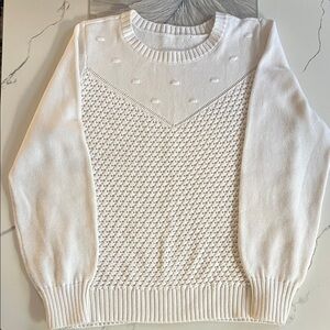 Elegant White Sweater for Women